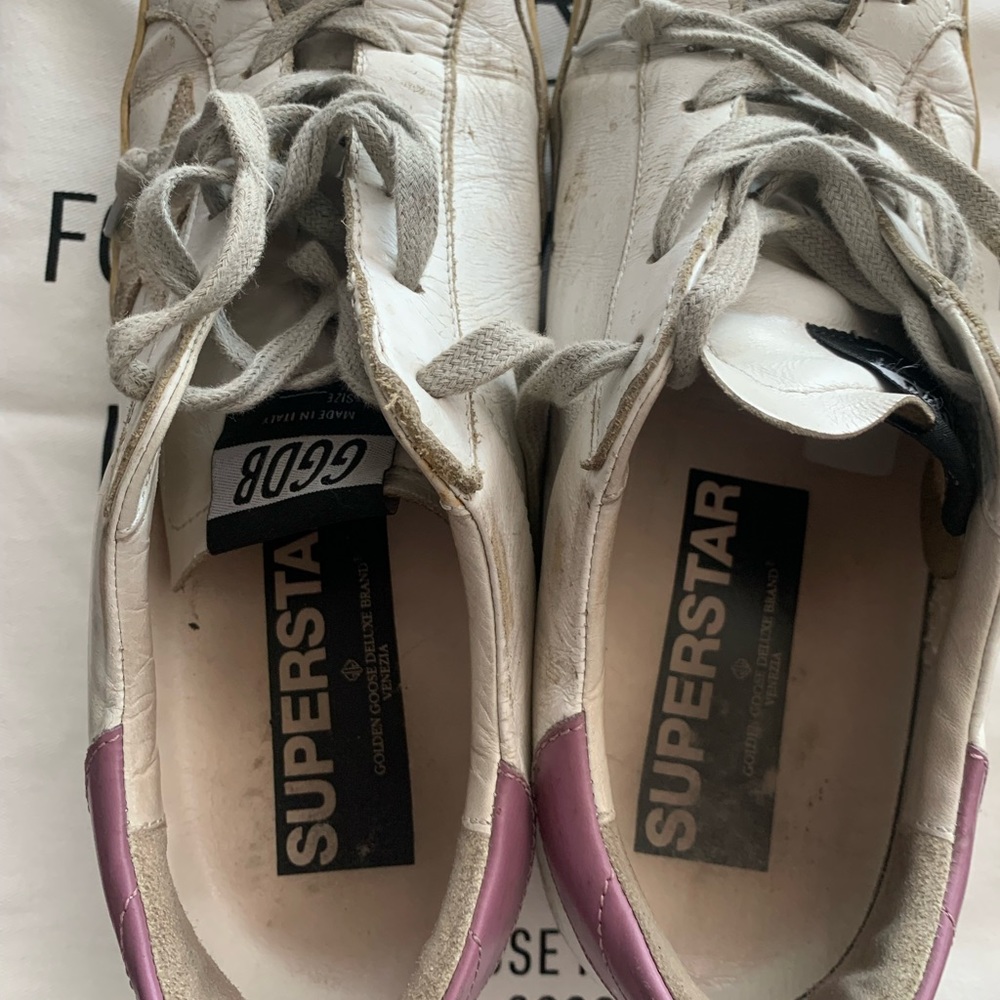 Golden Goose 41 Sneakers Superstar Leather White Lace Up - Picture 7 of 10